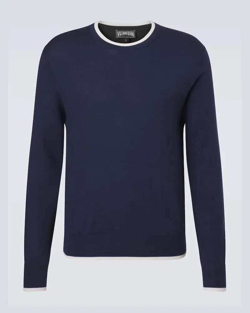 Vilebrequin Pullover in cashmere, lana e seta Blu