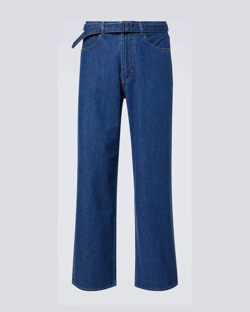 AURALEE Jeans regular con cintura Blu
