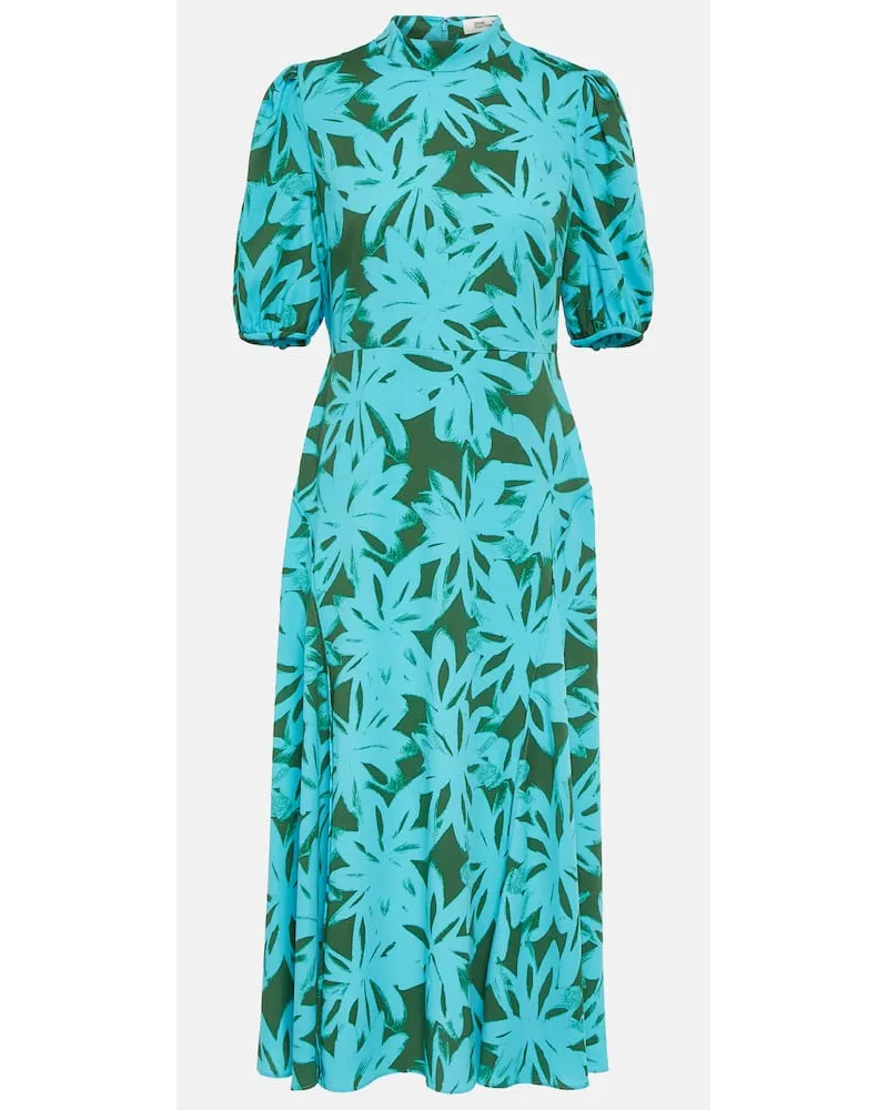 Diane von Furstenberg Abito midi Nella con stampa Blu