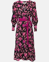 Diane von Furstenberg Abito a portafoglio Blade in crêpe Rosa