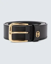 Gucci Cintura Interlocking G in pelle Nero