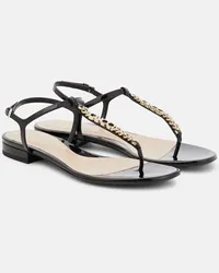 Gucci Sandali infradito Gucci Signoria in vernice Nero