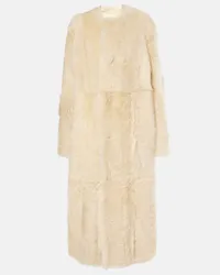 Totême Cappotto in shearling Bianco