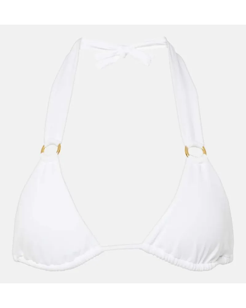 Melissa Odabash Top bikini Caracas Bianco