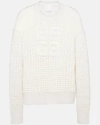 Givenchy Pullover 4G in lana e cashmere Bianco