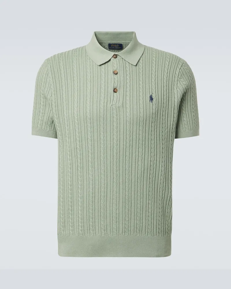 Ralph Lauren Polo in cotone a trecce Verde