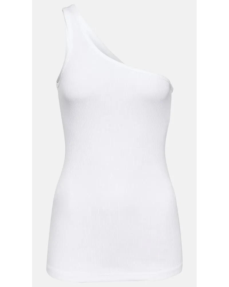 Isabel Marant Top monospalla in cotone Bianco