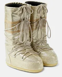 Moon Boot Stivali doposci Icon glitterati Oro