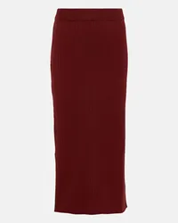 Max Mara Leisure - Gonna midi Orosei in maglia Rosso