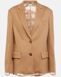 Miu Miu Blazer in cammello Beige