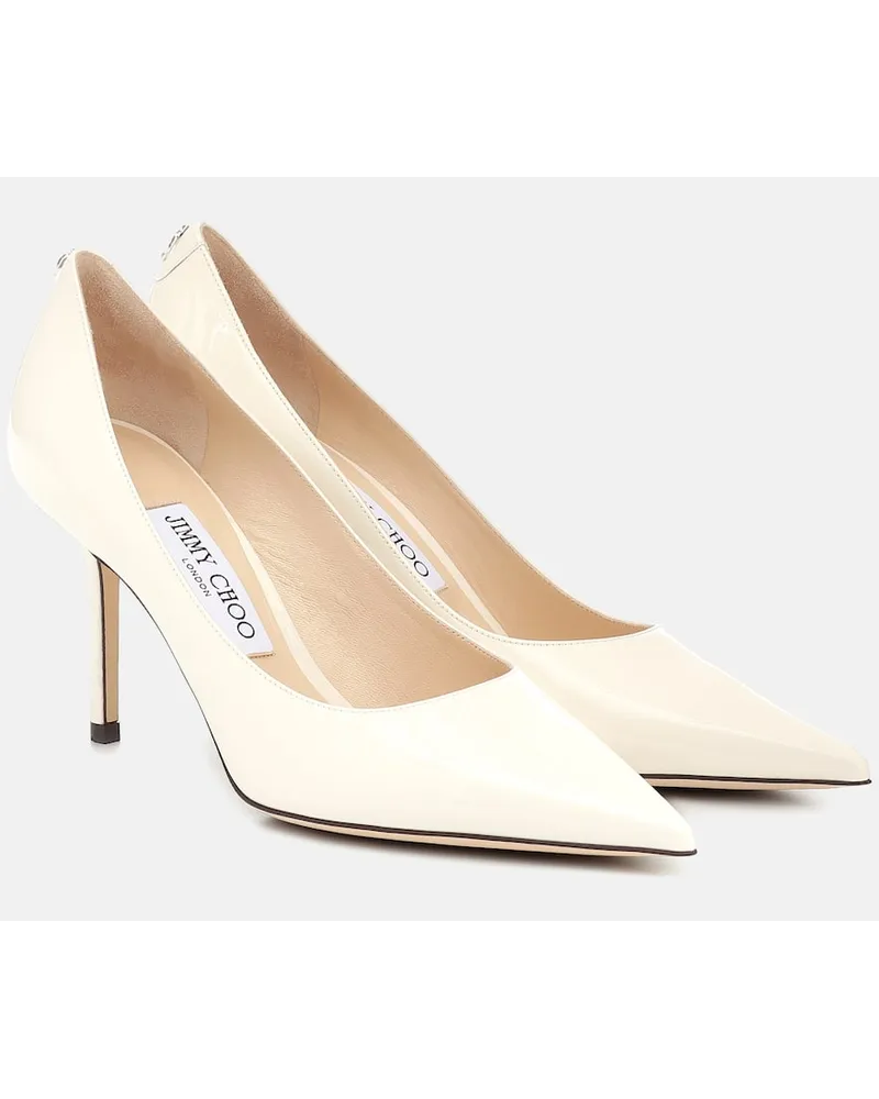 Jimmy Choo Pumps Love 85 in vernice Bianco
