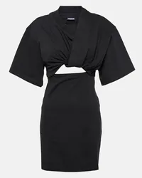 Jacquemus Miniabito La Robe Bahia in cotone Nero