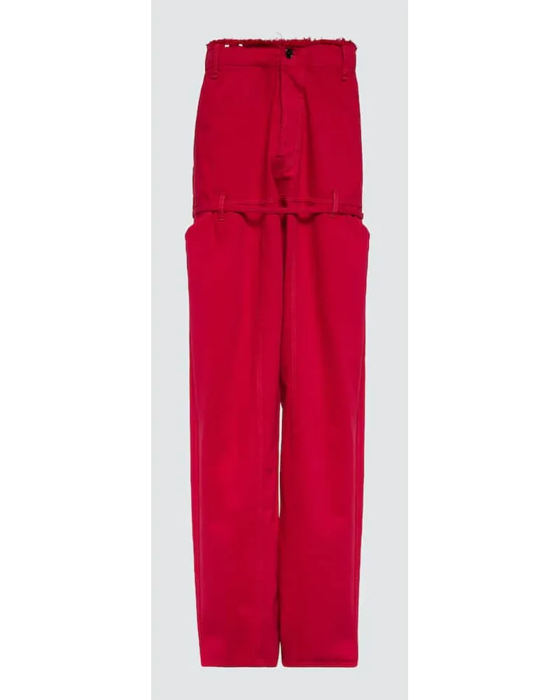 Jacquemus Jeans a gamba larga Le de NÃ®mes Rosso