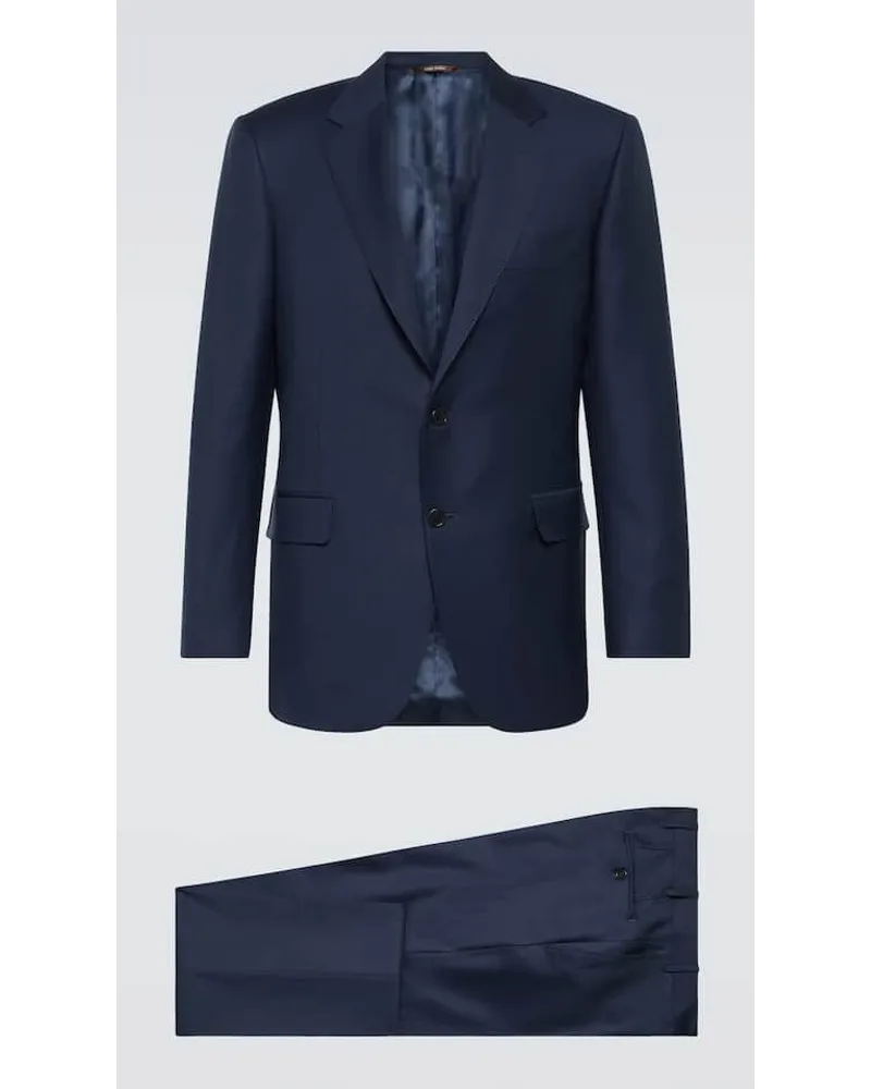 Canali Abito in lana Blu