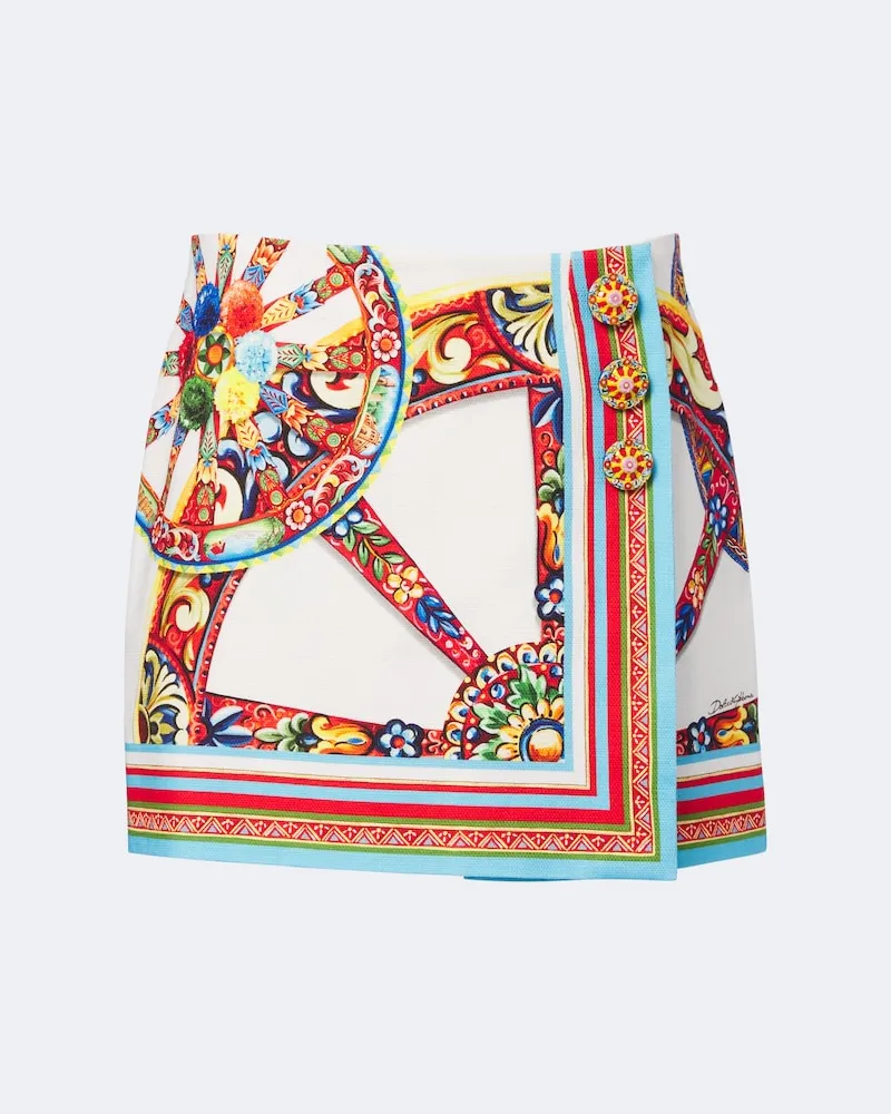 Dolce & Gabbana Minigonna Carretto in cotone Multicolore