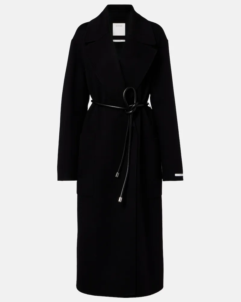 SPORTMAX Cappotto oversize in lana vergine Nero