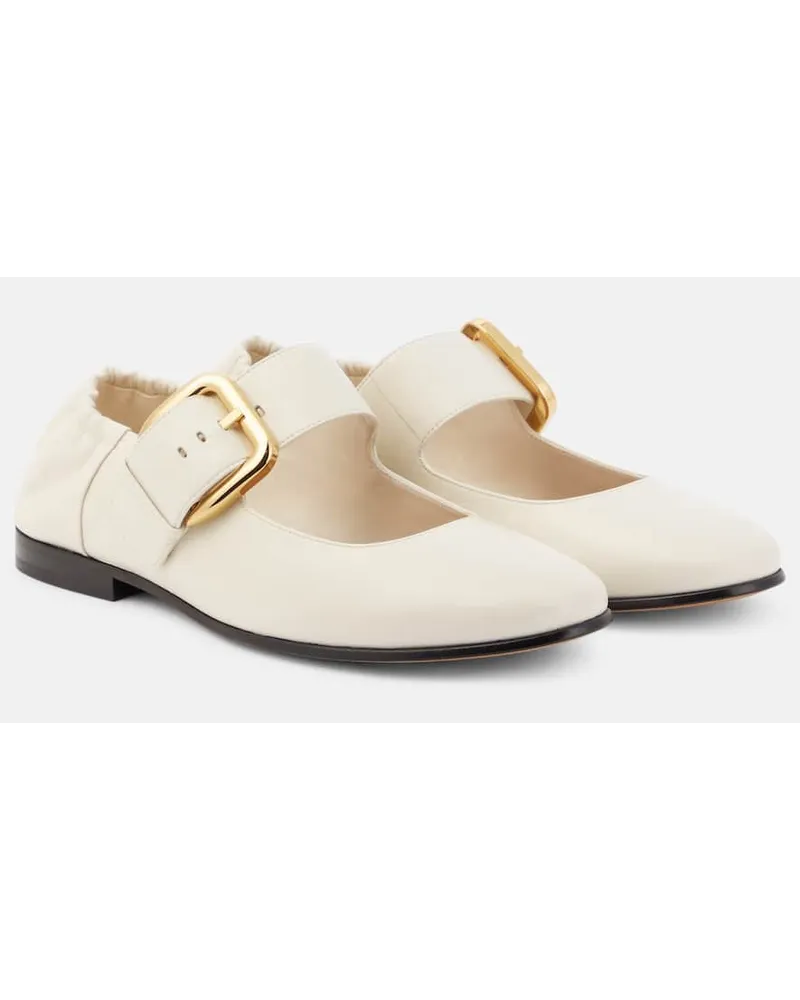 Bottega Veneta Ballerine Mary Jane Astaire in pelle Bianco