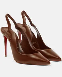 Christian Louboutin Pumps Nudes Hot Chick in pelle Marrone