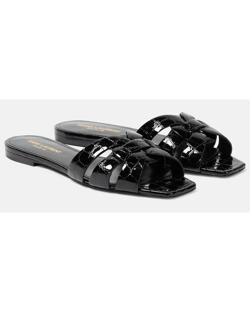 Saint Laurent Sandali Tribute Nu Pieds 05 in pelle Nero