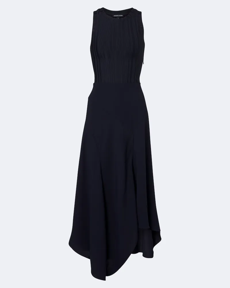 Veronica Beard Abito midi Thalissa in maglia a coste Blu