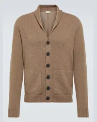 John Smedley Cardigan Rockford in cashmere e lana Marrone