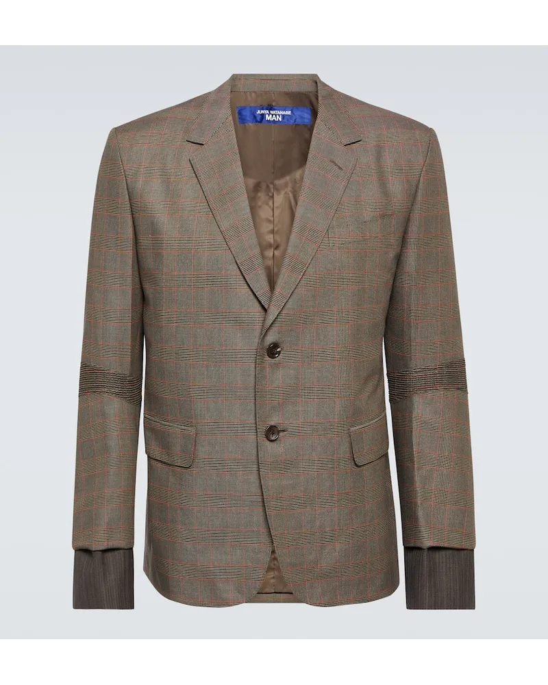 Junya Watanabe Blazer a quadri Multicolore
