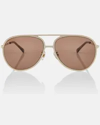 Stella McCartney Occhiali da sole aviator Oro