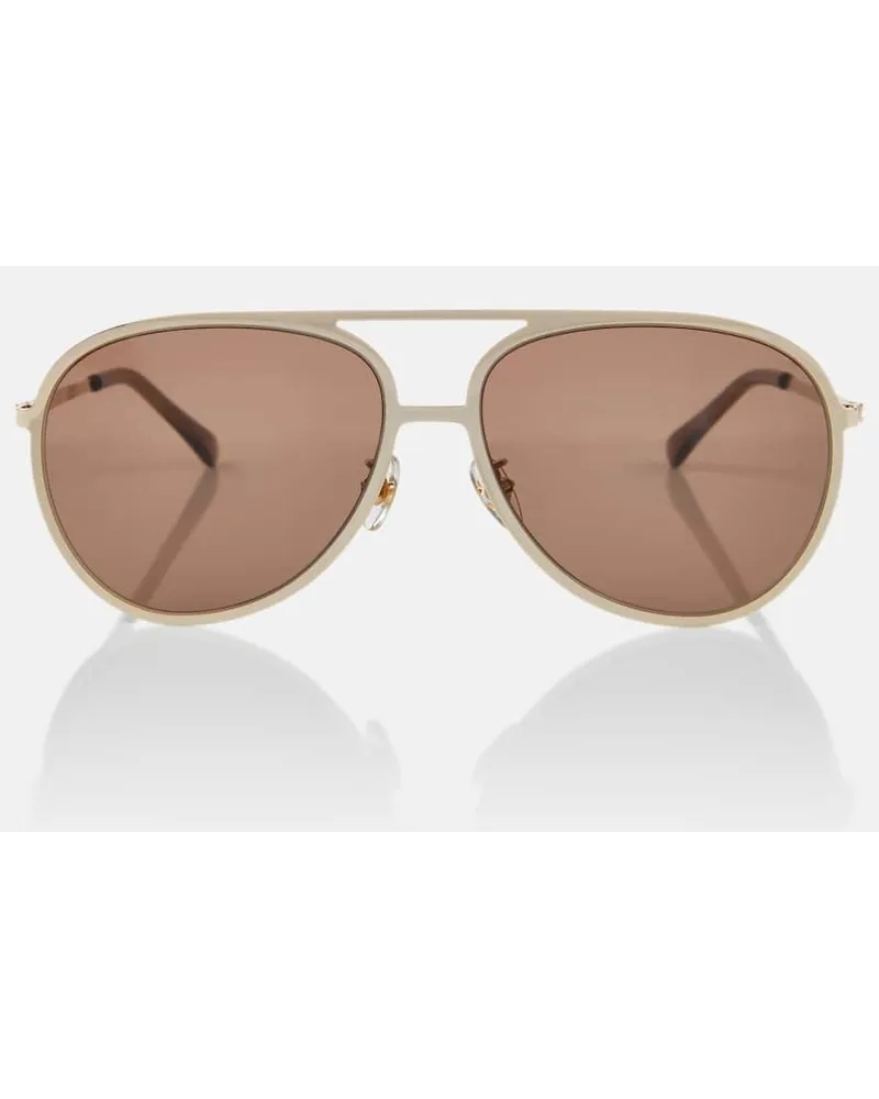 Stella McCartney Occhiali da sole aviator Oro