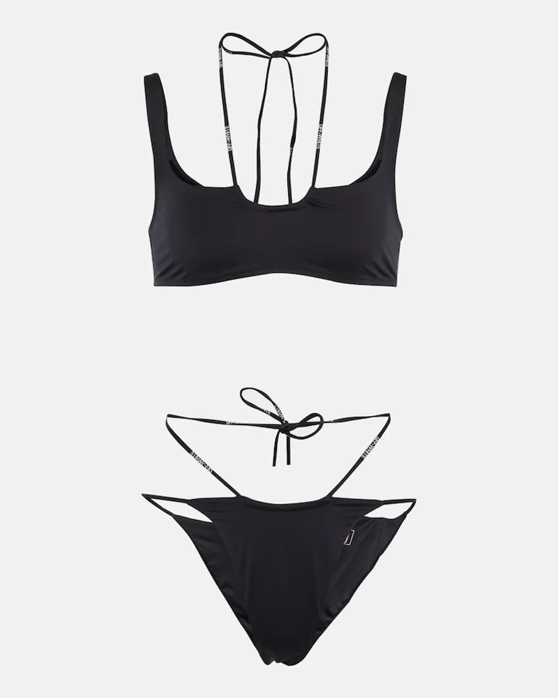 OFF-WHITE Bikini Cross Coulisse Nero