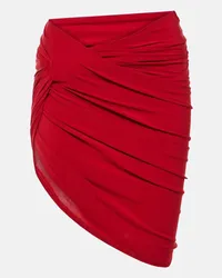 Jacquemus Minigonna Drapeado Rosso