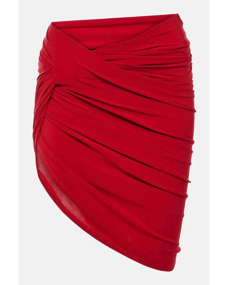 Jacquemus Minigonna Drapeado Rosso