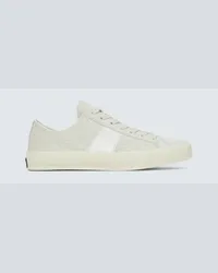 Tom Ford Sneakers Cambridge in suede Bianco