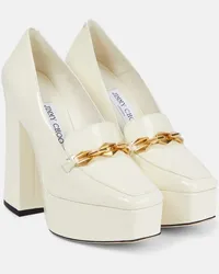 Jimmy Choo Pumps Diamond Tilda in vernice Bianco