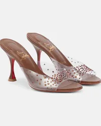 Christian Louboutin Sandali Nudes Degramule con cristalli Marrone