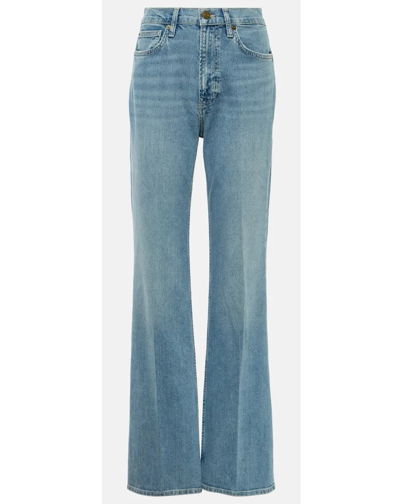 Frame Denim Jeans regular The Slim Stacked a vita alta Blu