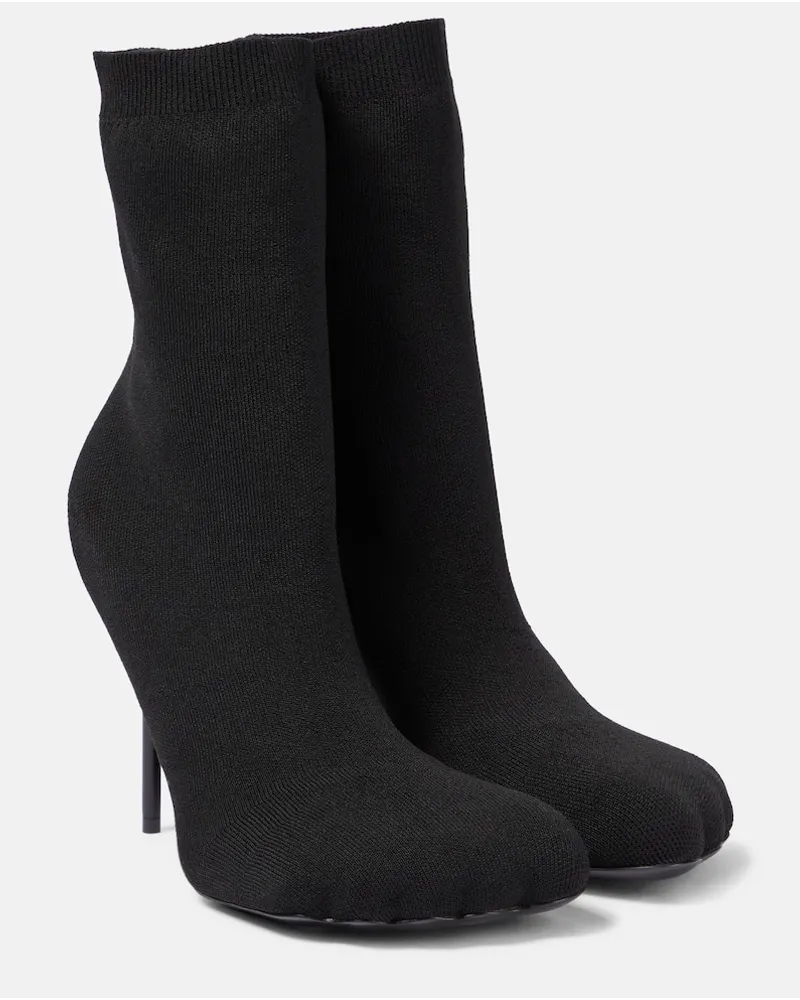 Balenciaga Stivaletti Anatomic in jersey Nero