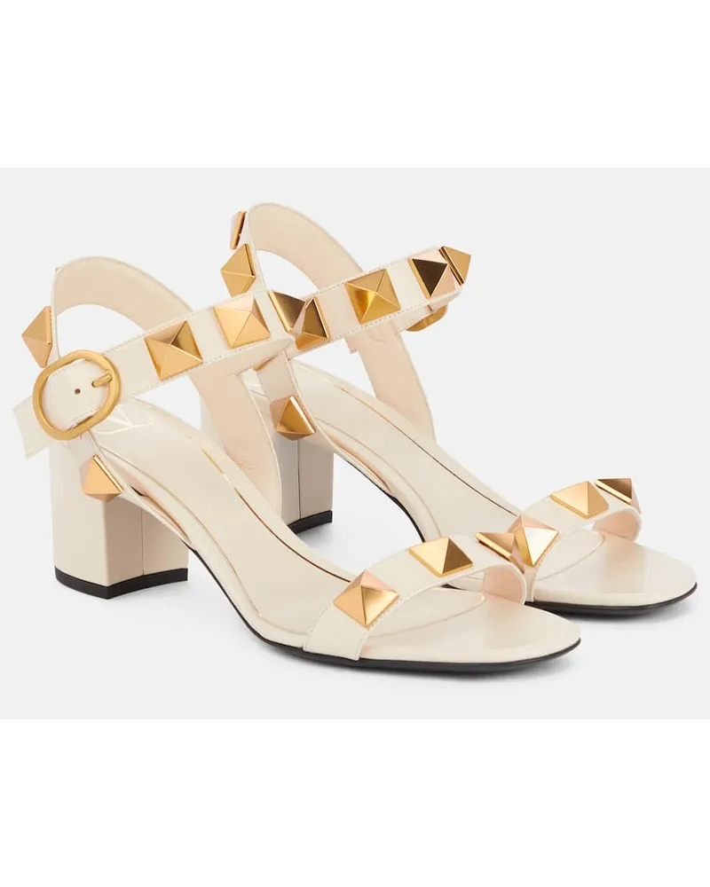 Valentino Garavani Sandali Roman Stud in pelle Bianco