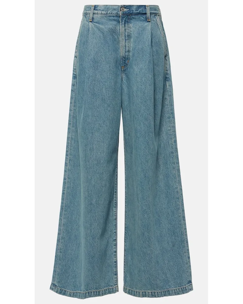 AGOLDE Jeans Ellis a gamba larga e vita media Blu