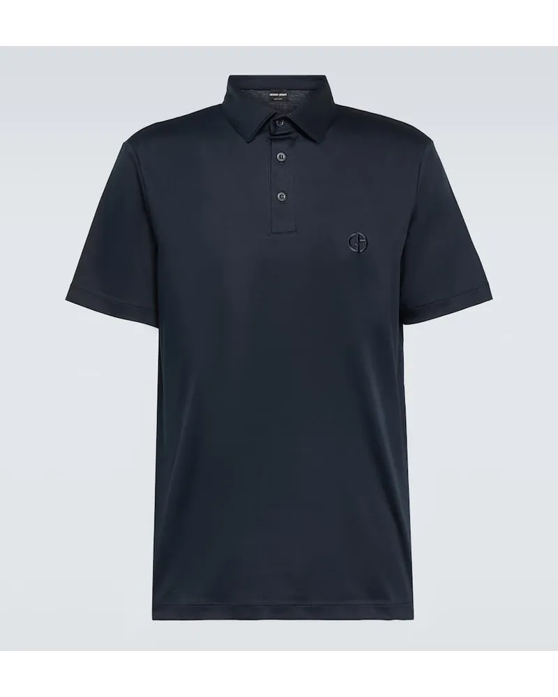 Giorgio Armani Polo in cotone Blu