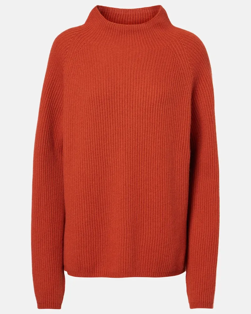Max Mara Pullover Elica in lana e cashmere Arancione