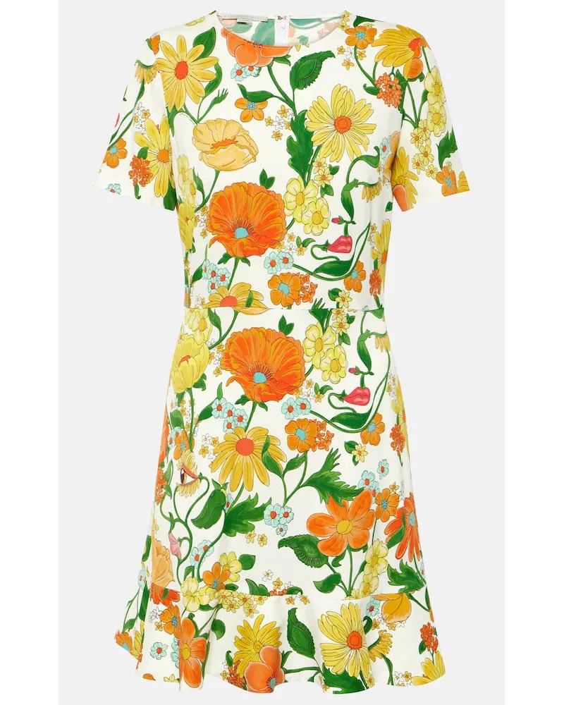 Stella McCartney Miniabito con stampa floreale Multicolore