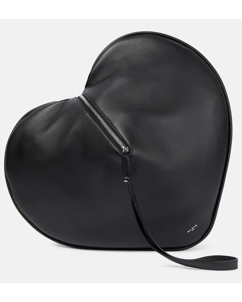 Alaïa AlaÃ¯a Clutch Le CÅur in pelle Nero