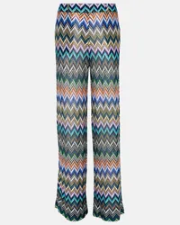 Missoni Pantaloni regular a zig-zag Multicolore