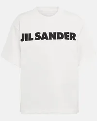 Jil Sander T-shirt oversize in cotone con logo Multicolore