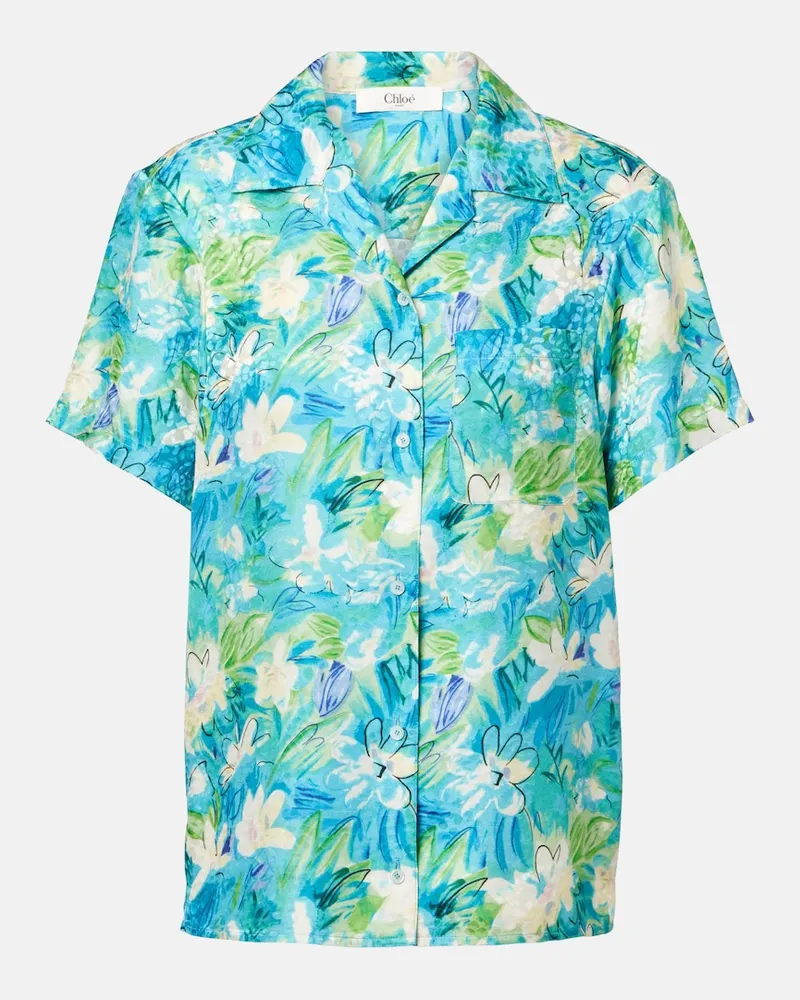 Chloé ChloÃ© Top in maglia di misto cotone Multicolore