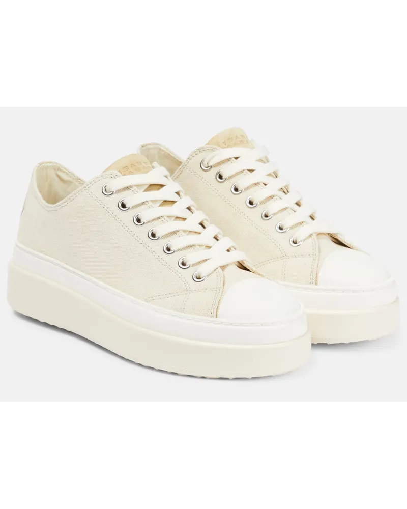 Isabel Marant Sneakers Austen con suede Beige
