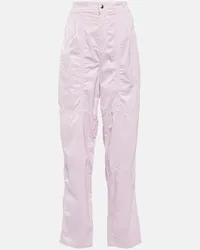 Isabel Marant Pantaloni regular a vita alta Rosa