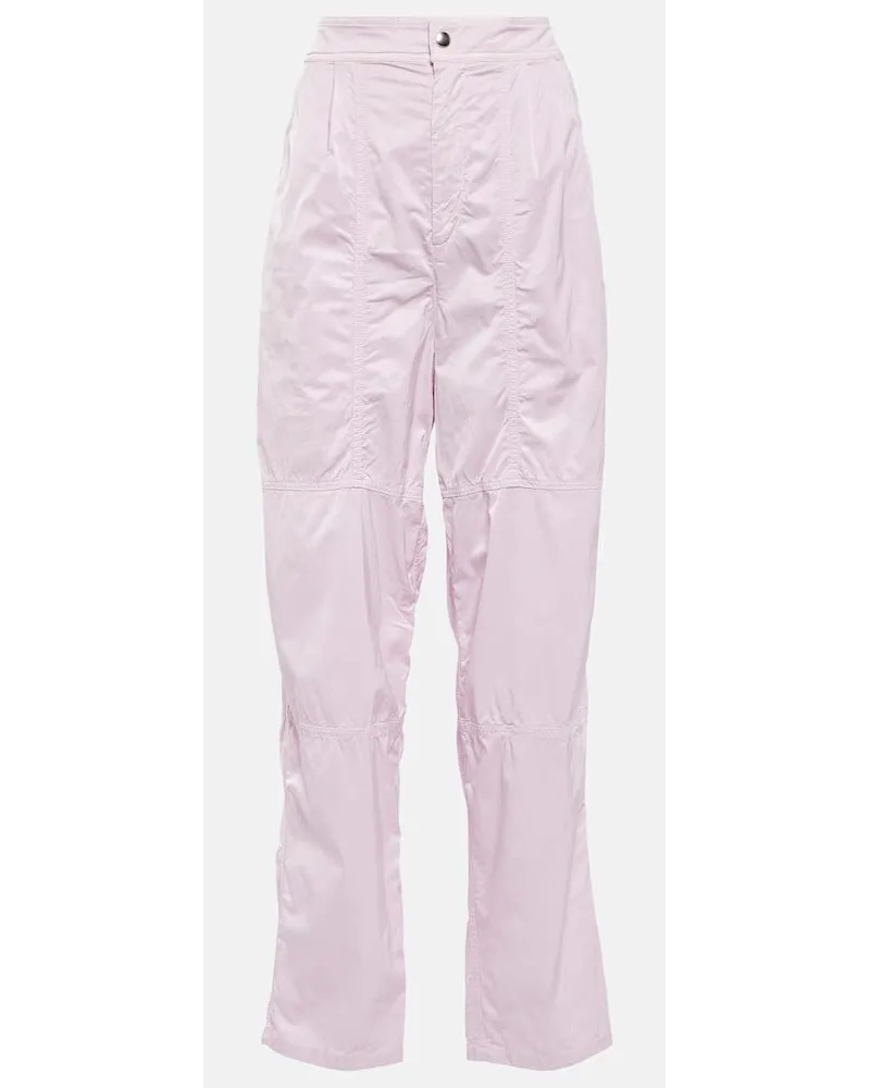 Isabel Marant Pantaloni regular a vita alta Rosa