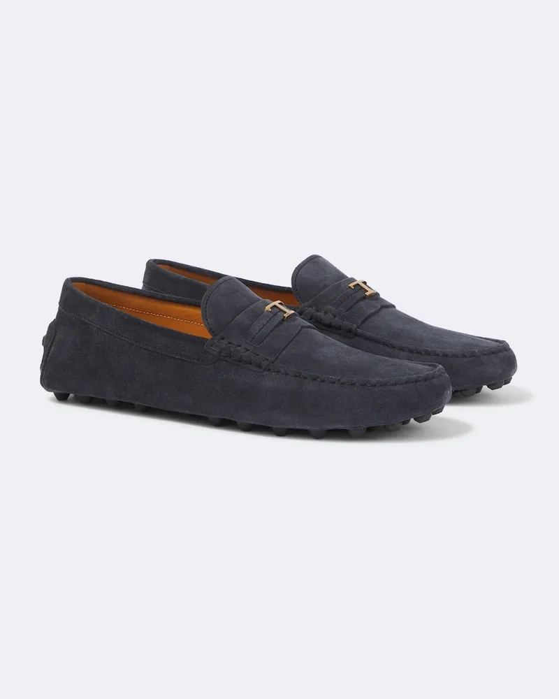 TOD'S Mocassini Gommino in suede Blu