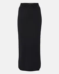 Alaïa Alaïa Gonna midi Vienne in jersey con cut-out Nero